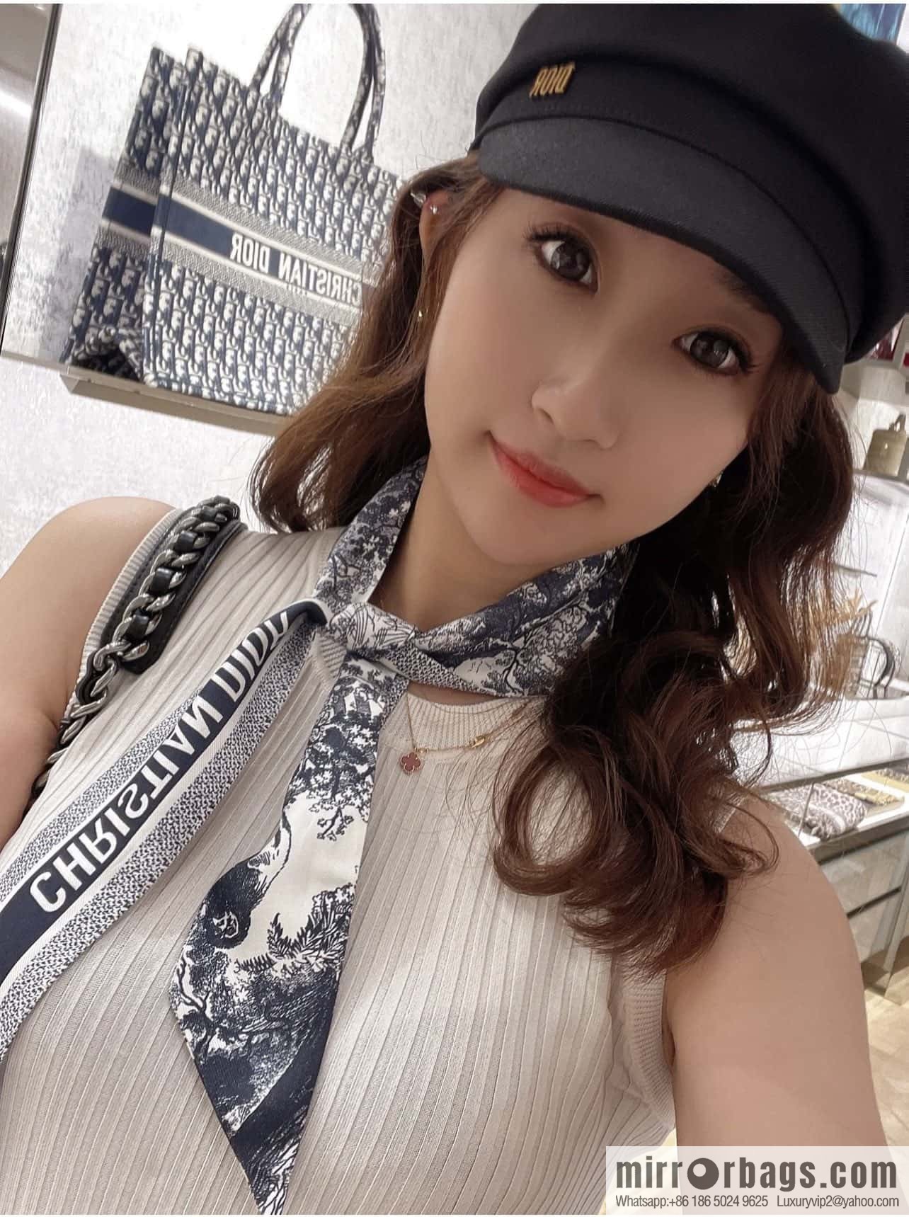 Dior twilly Sauvage Zooey print headband