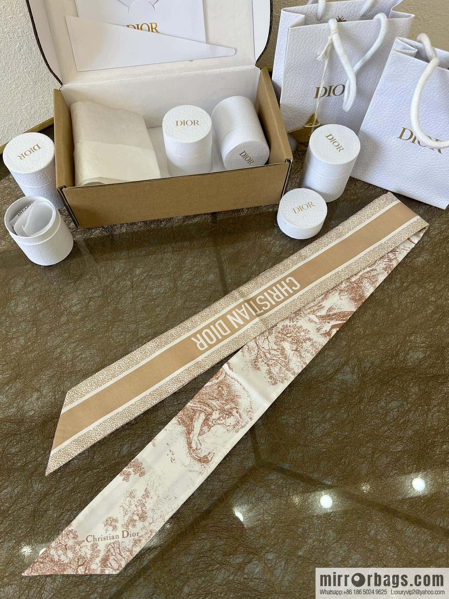Dior twilly Sauvage Zooey print headband