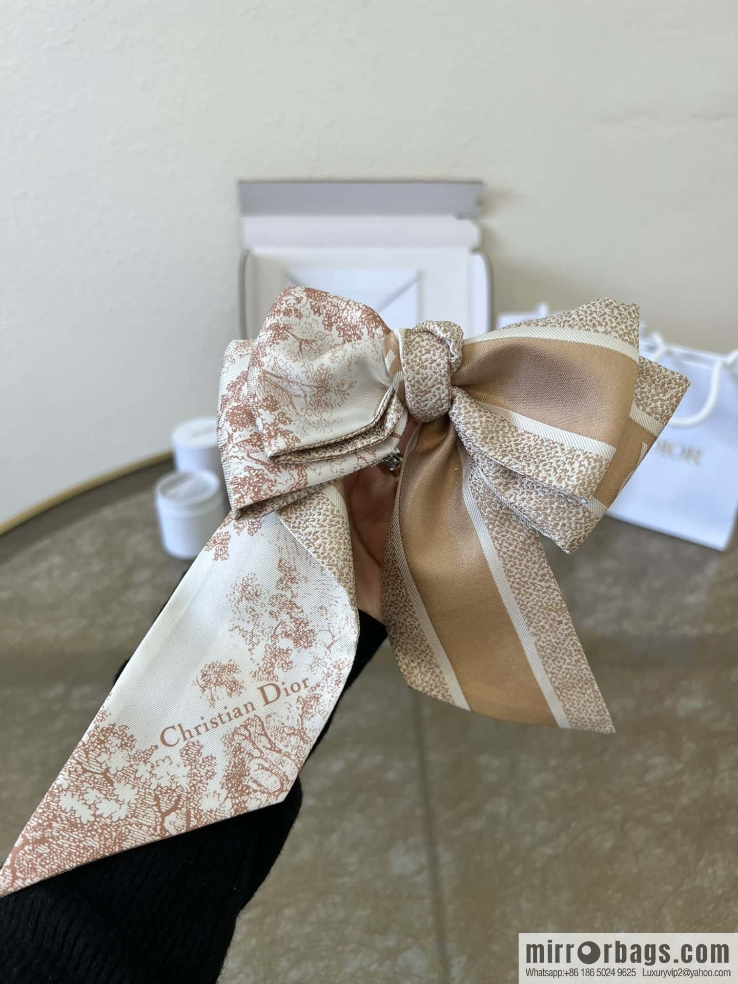 Dior twilly Sauvage Zooey print headband