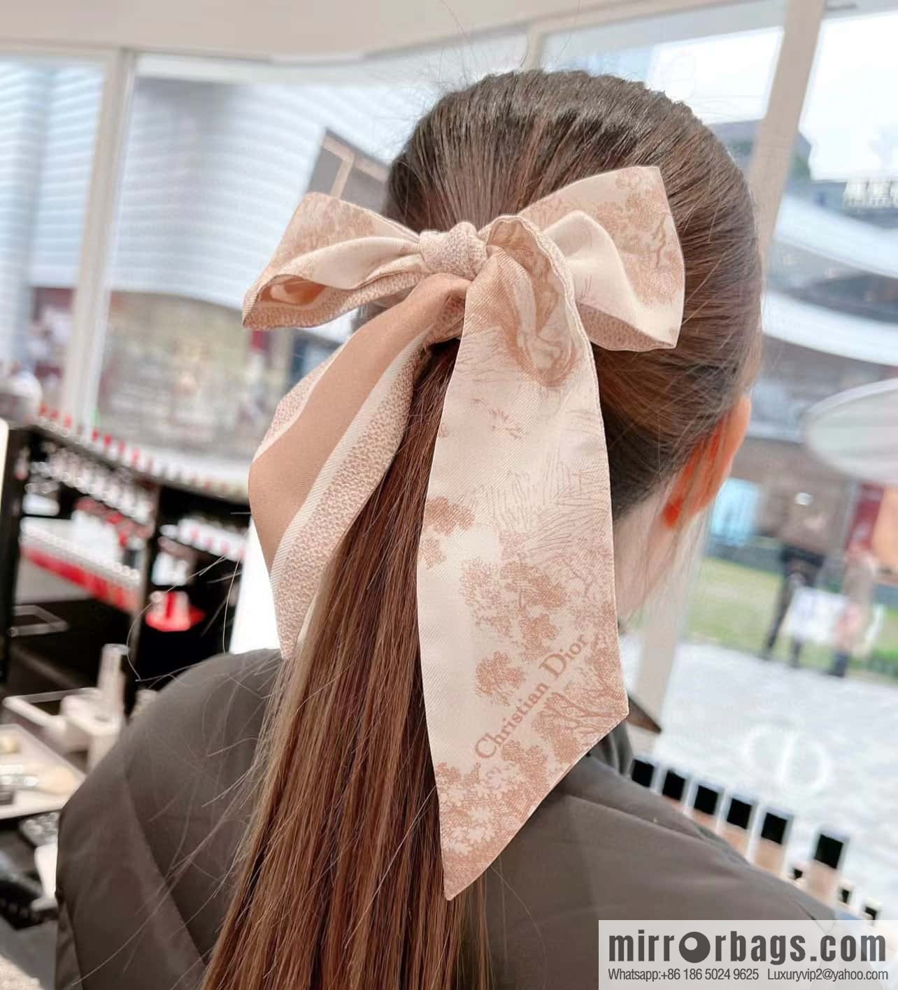 Dior twilly Sauvage Zooey print headband