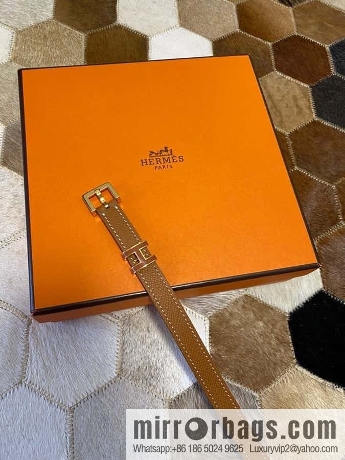 Hermes Pop H15 calfskin thin belt 15mm