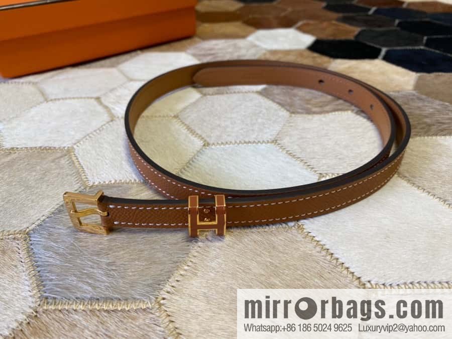 Hermes Pop H15 calfskin thin belt 15mm