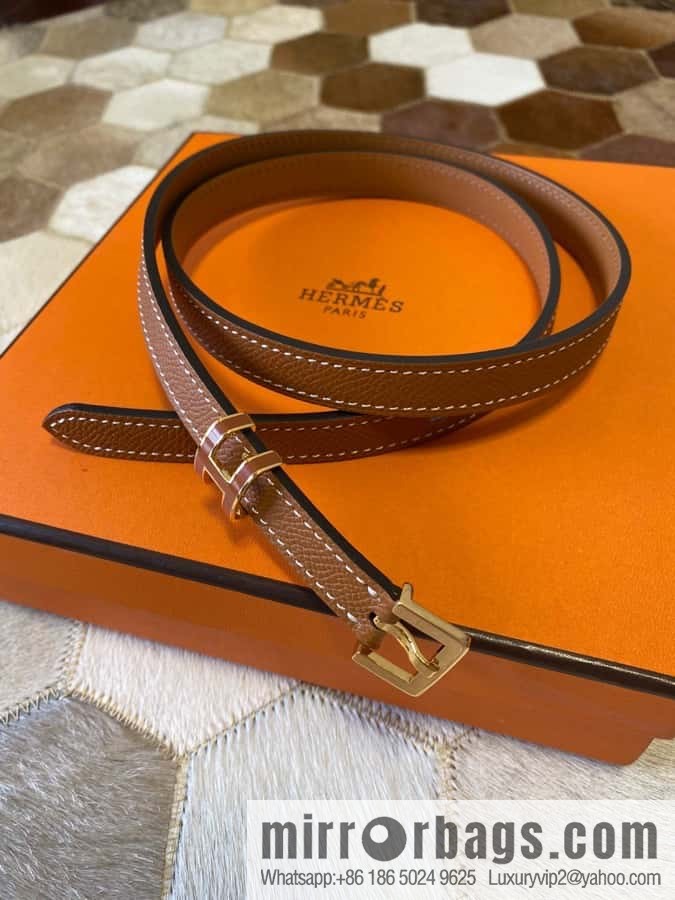 Hermes Pop H15 calfskin thin belt 15mm