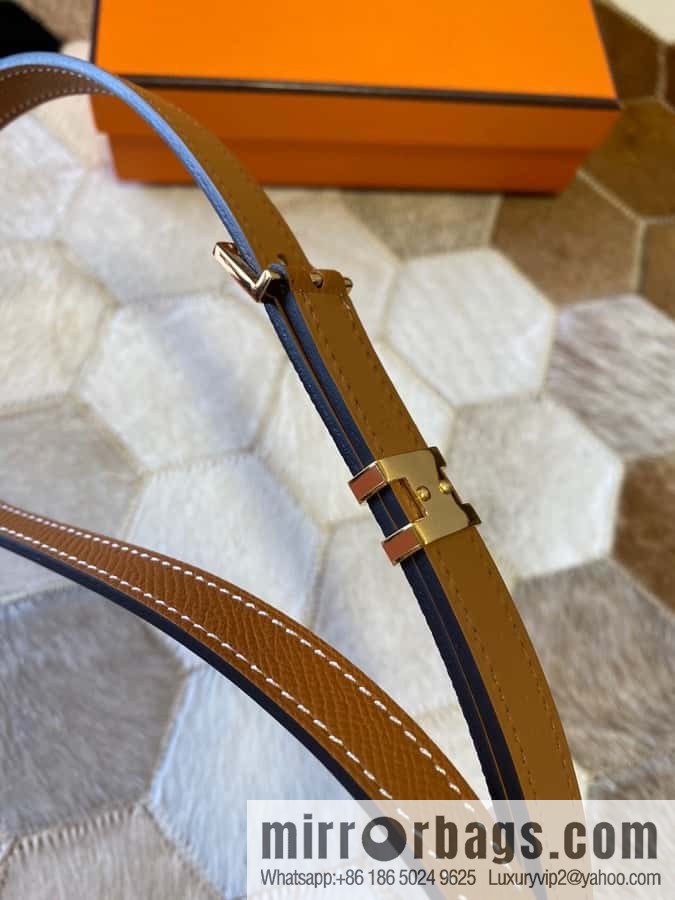 Hermes Pop H15 calfskin thin belt 15mm