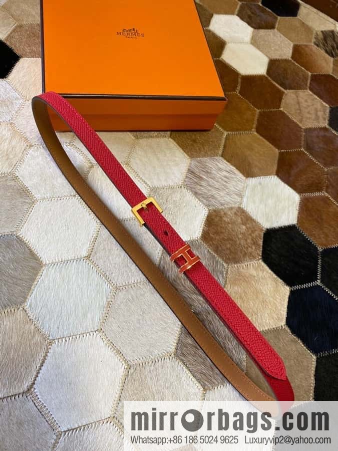 Hermes Pop H15 calfskin thin belt 15mm
