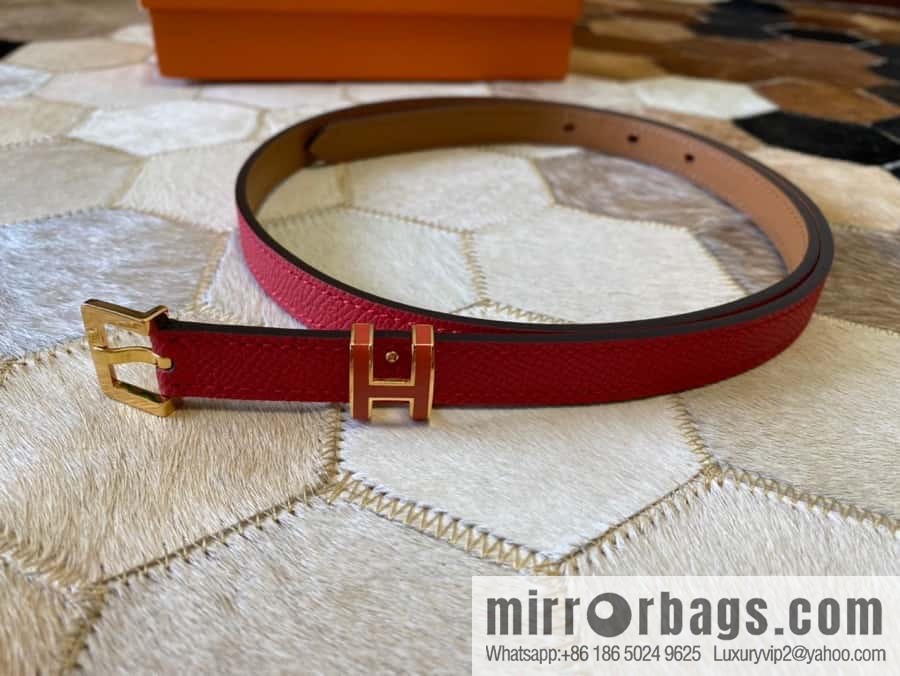 Hermes Pop H15 calfskin thin belt 15mm