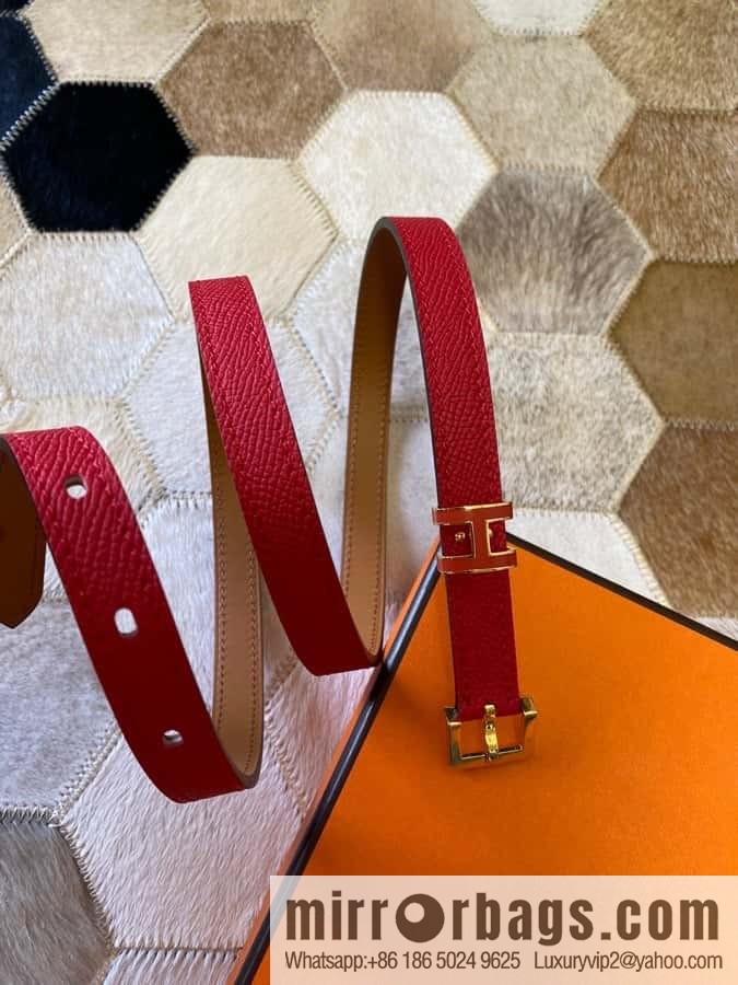 Hermes Pop H15 calfskin thin belt 15mm