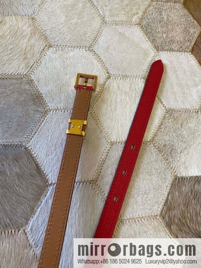 Hermes Pop H15 calfskin thin belt 15mm