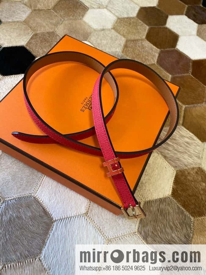 Hermes Pop H15 calfskin thin belt 15mm