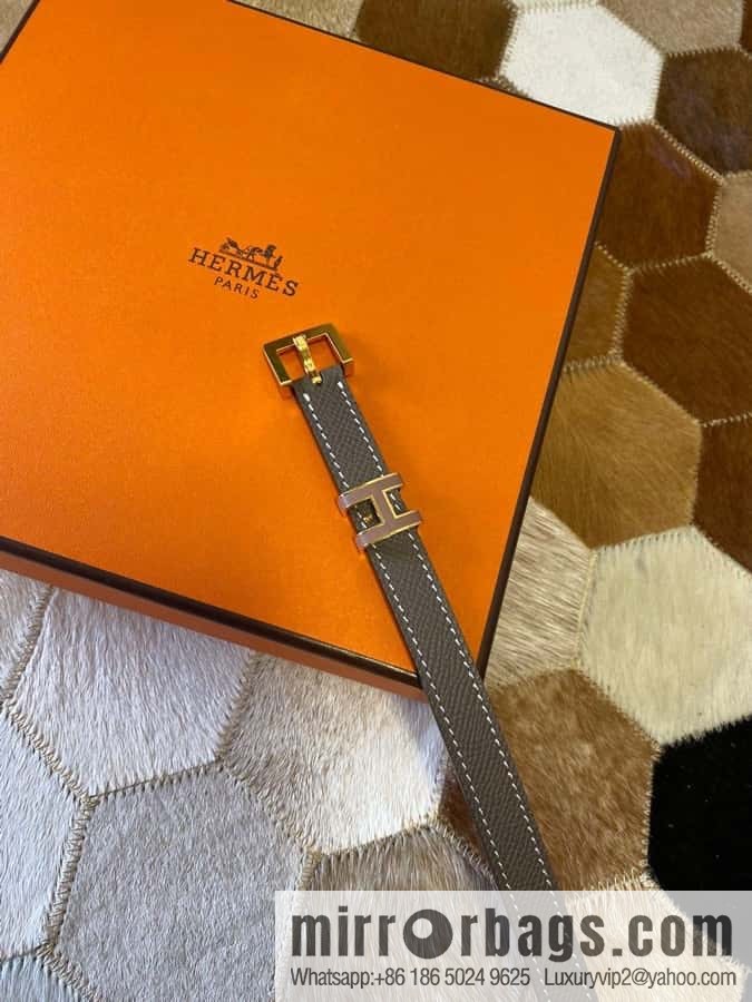 Hermes Pop H15 calfskin thin belt 15mm