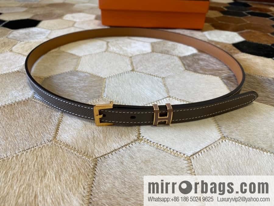 Hermes Pop H15 calfskin thin belt 15mm