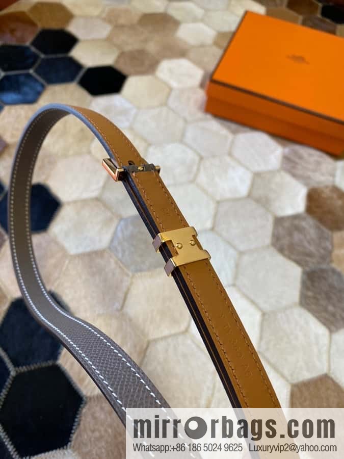 Hermes Pop H15 calfskin thin belt 15mm