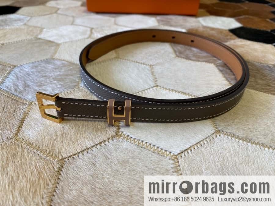 Hermes Pop H15 calfskin thin belt 15mm