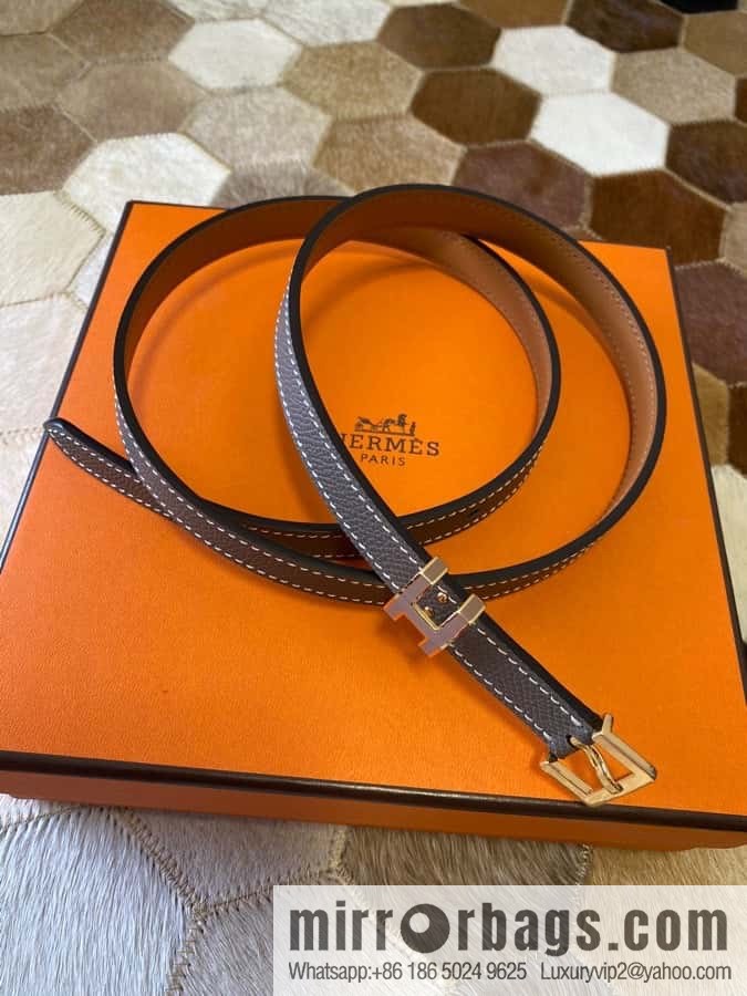 Hermes Pop H15 calfskin thin belt 15mm