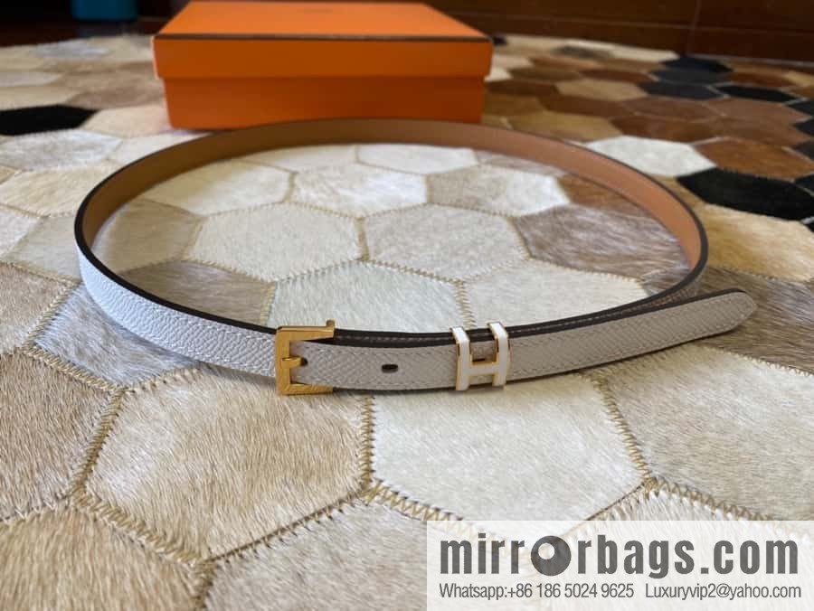 Hermes Pop H15 calfskin thin belt 15mm