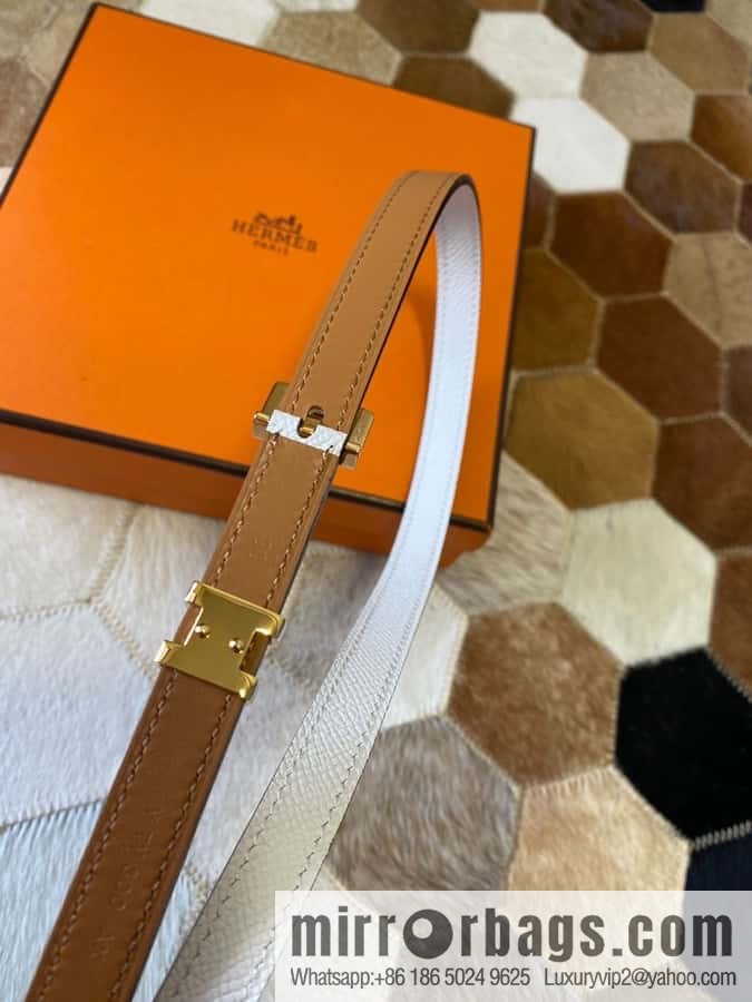 Hermes Pop H15 calfskin thin belt 15mm