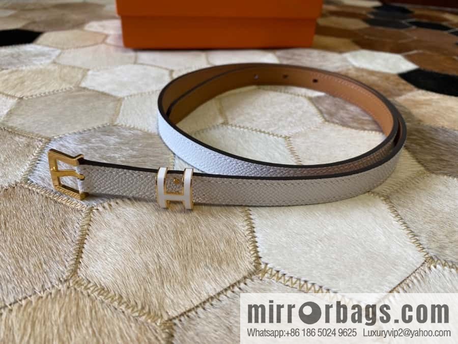Hermes Pop H15 calfskin thin belt 15mm