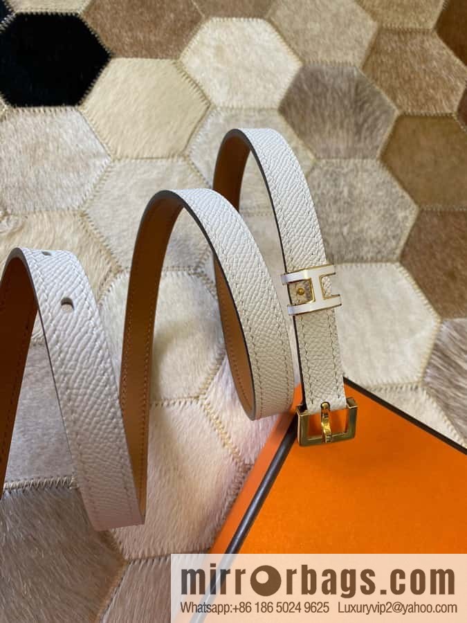 Hermes Pop H15 calfskin thin belt 15mm