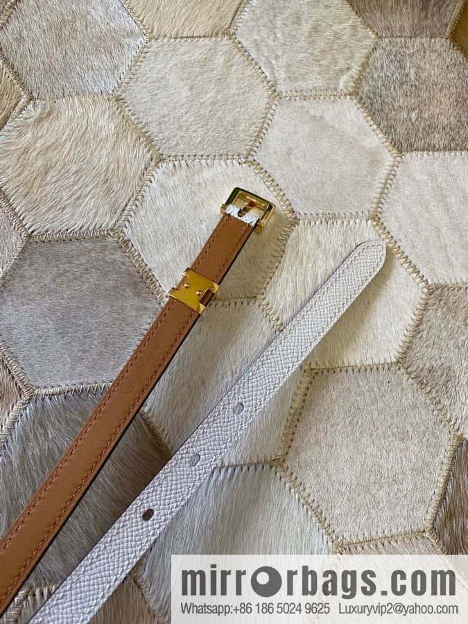 Hermes Pop H15 calfskin thin belt 15mm