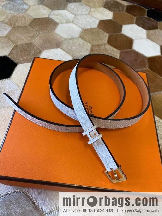 Hermes Pop H15 calfskin thin belt 15mm