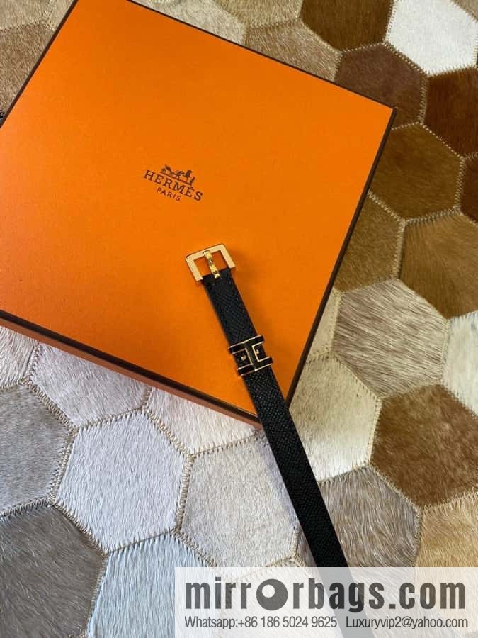 Hermes Pop H15 calfskin thin belt 15mm