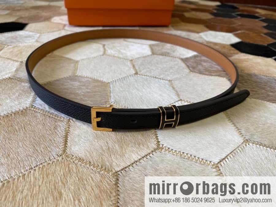 Hermes Pop H15 calfskin thin belt 15mm