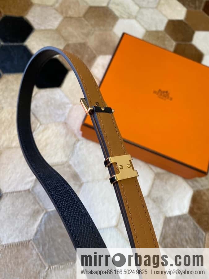 Hermes Pop H15 calfskin thin belt 15mm