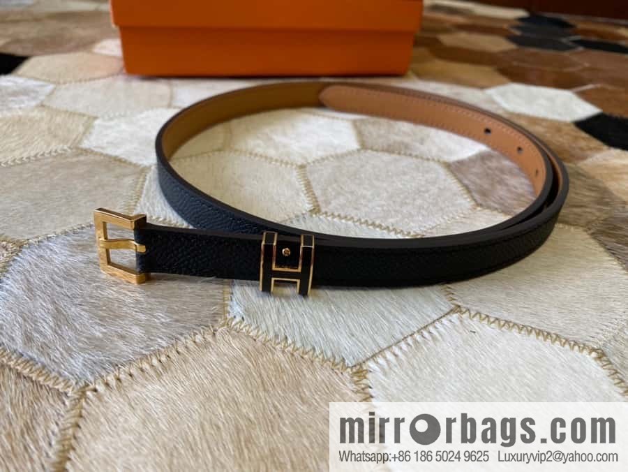 Hermes Pop H15 calfskin thin belt 15mm