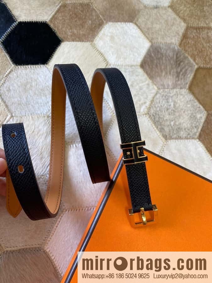 Hermes Pop H15 calfskin thin belt 15mm