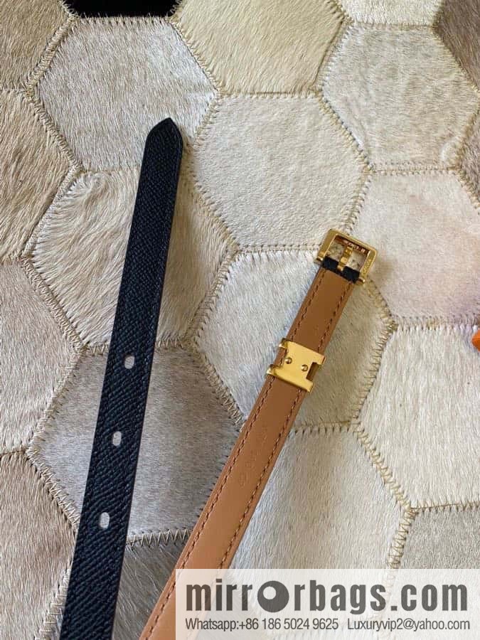Hermes Pop H15 calfskin thin belt 15mm