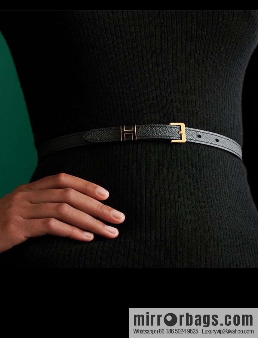 Hermes Pop H15 calfskin thin belt 15mm