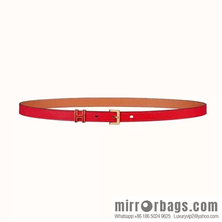 Hermes Pop H15 calfskin thin belt 15mm