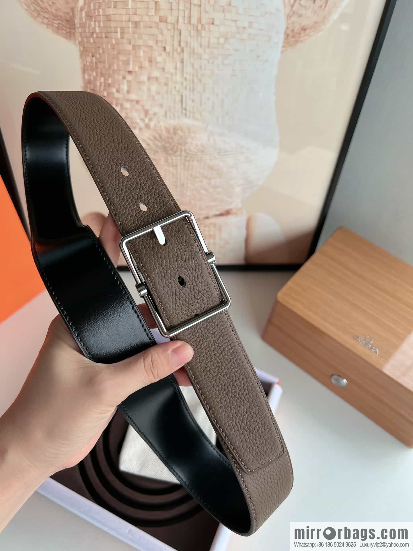 Hermes Hermes 40mm Nathan Double Sided External Belt