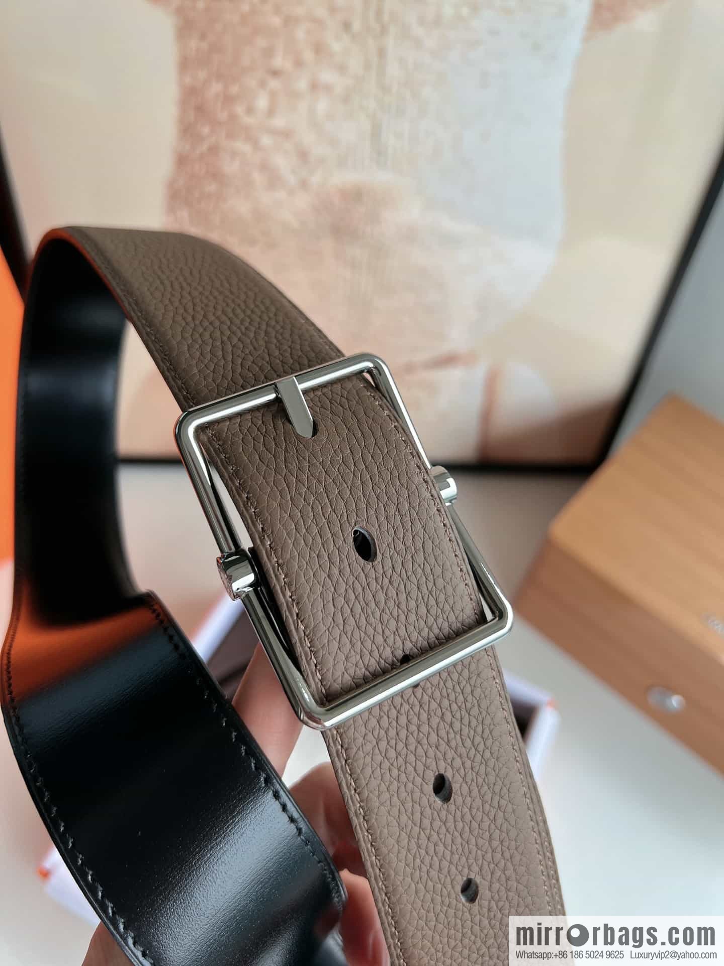 Hermes Hermes 40mm Nathan Double Sided External Belt