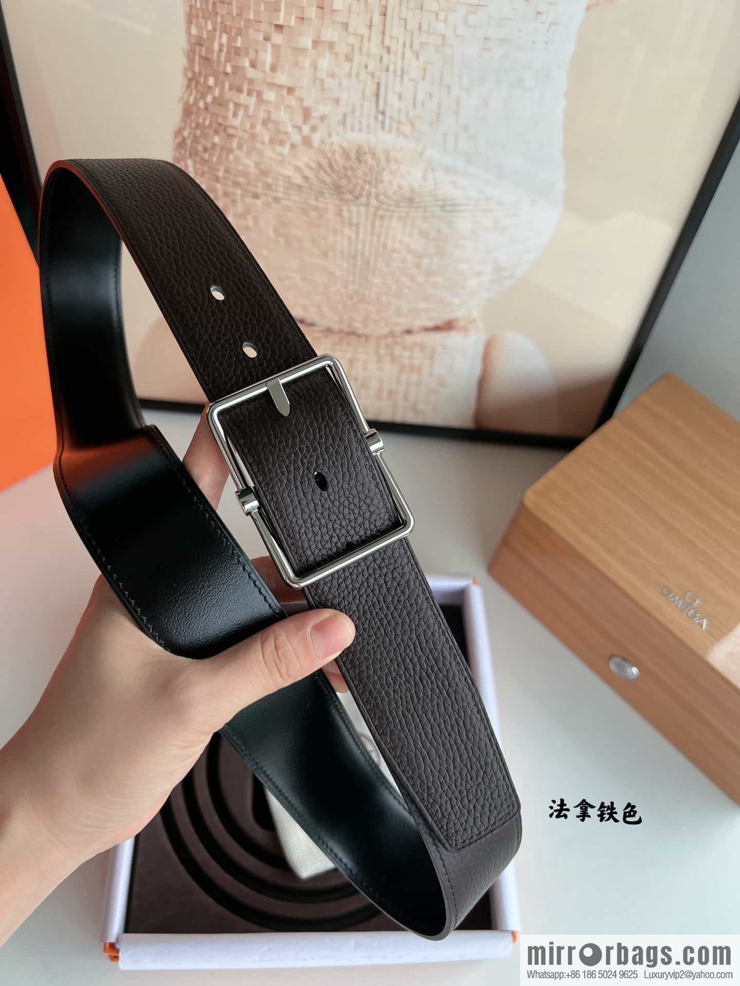 Hermes Hermes 40mm Nathan Double Sided External Belt