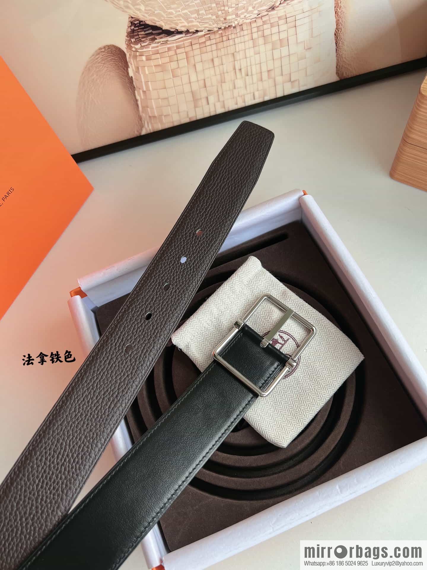 Hermes Hermes 40mm Nathan Double Sided External Belt