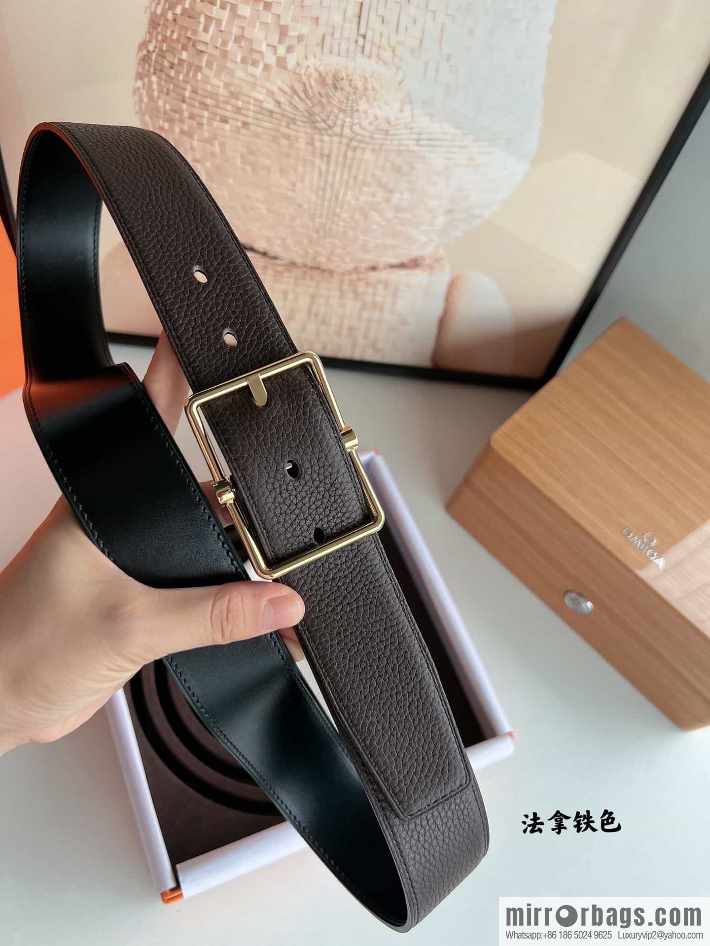 Hermes Hermes 40mm Nathan Double Sided External Belt