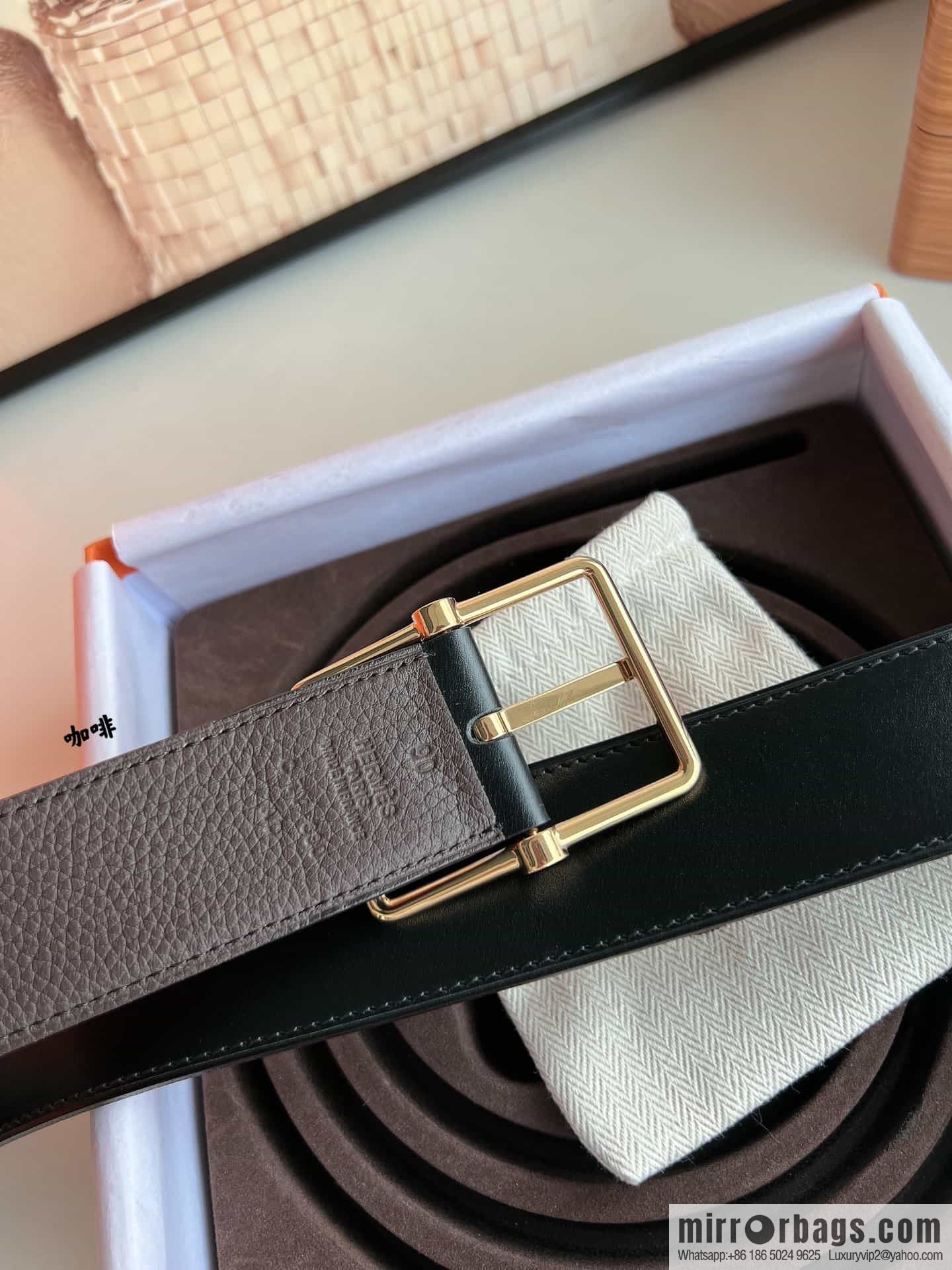Hermes Hermes 40mm Nathan Double Sided External Belt