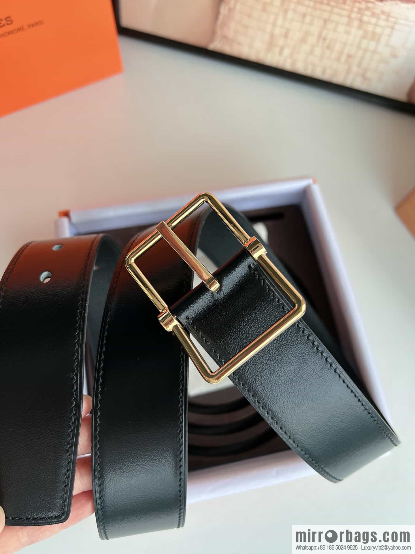 Hermes Hermes 40mm Nathan Double Sided External Belt