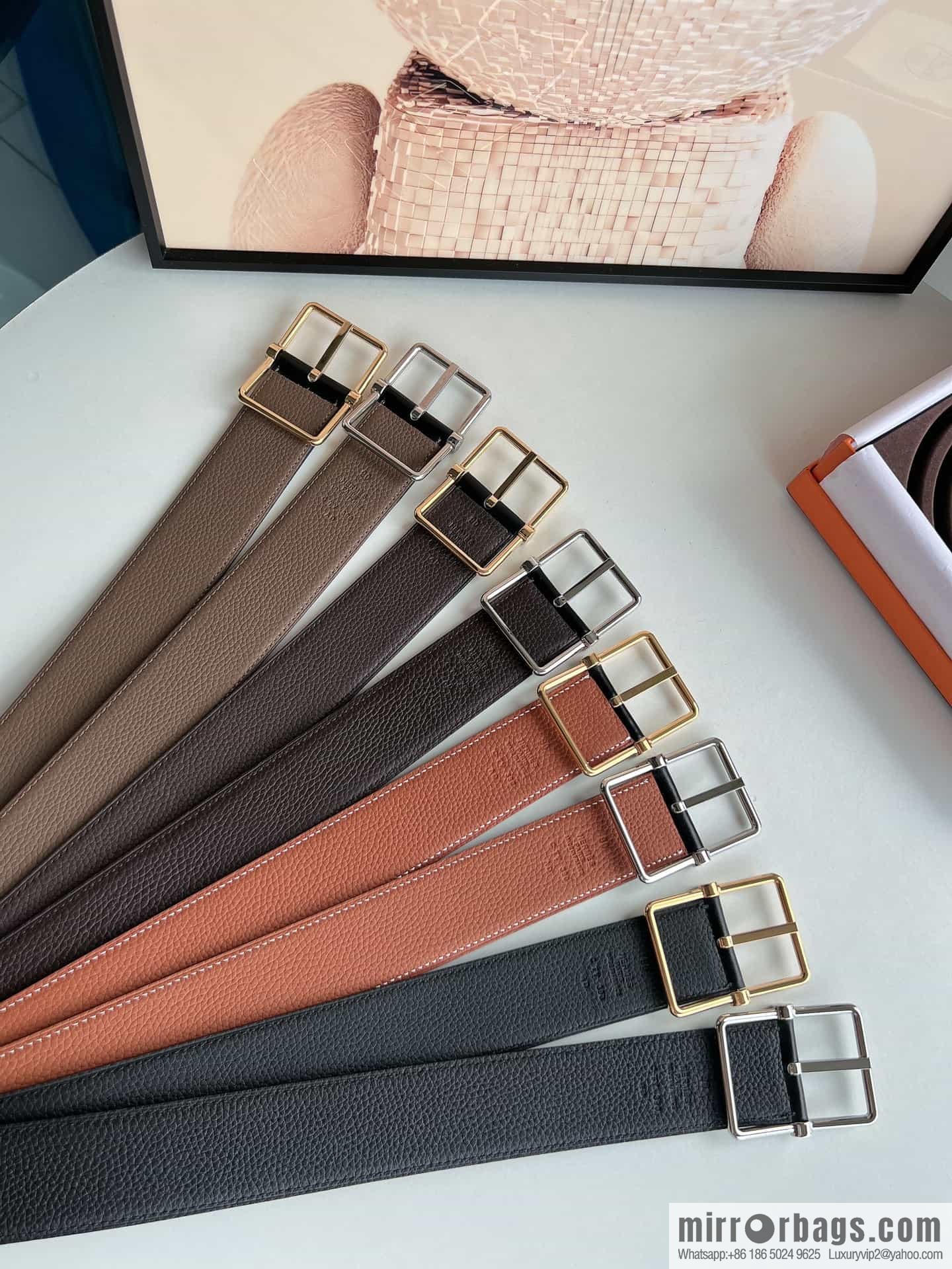 Hermes Hermes 40mm Nathan Double Sided External Belt