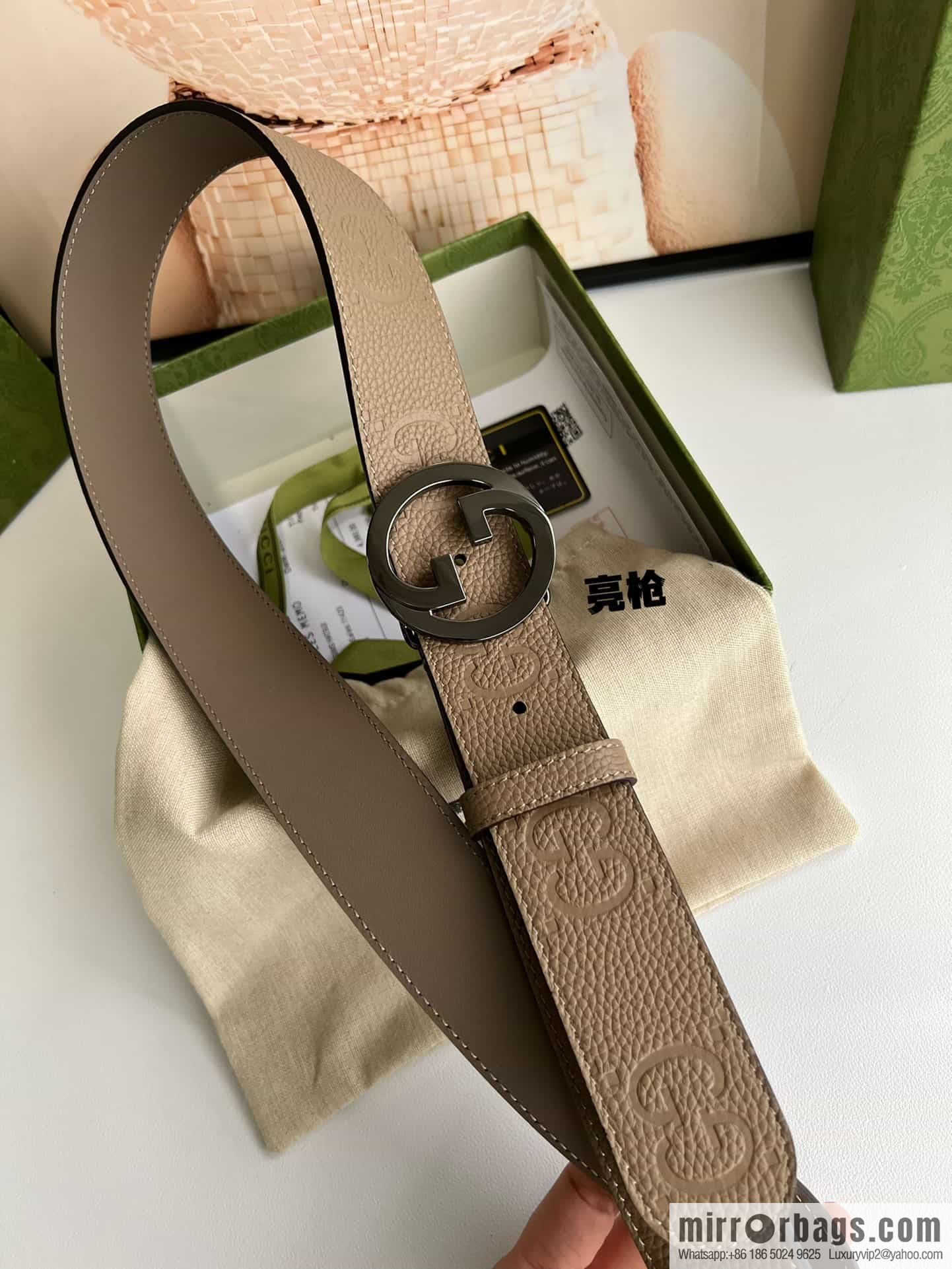 GUCCI Gucci, Round Interlocking Double G Belt