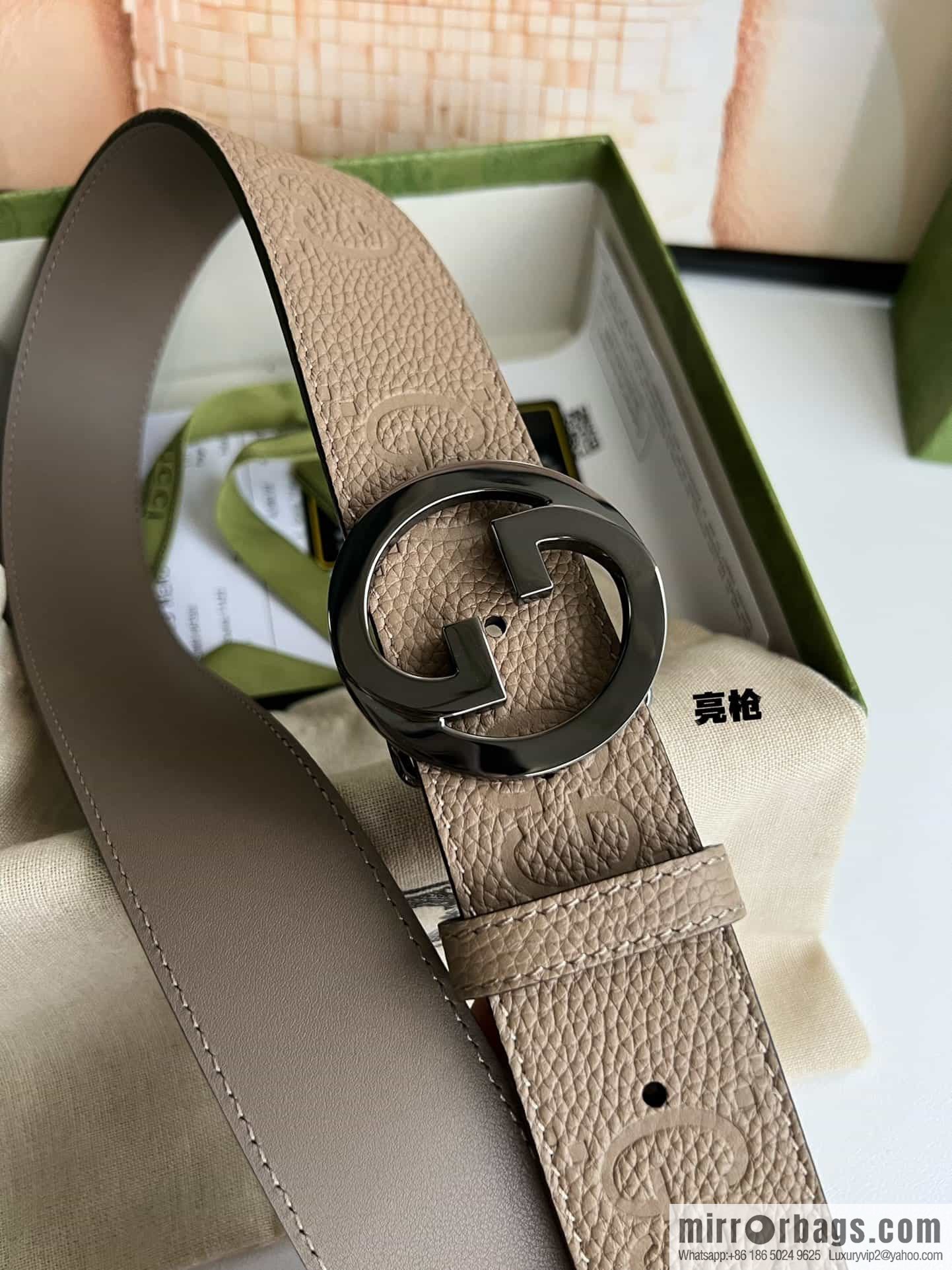 GUCCI Gucci, Round Interlocking Double G Belt