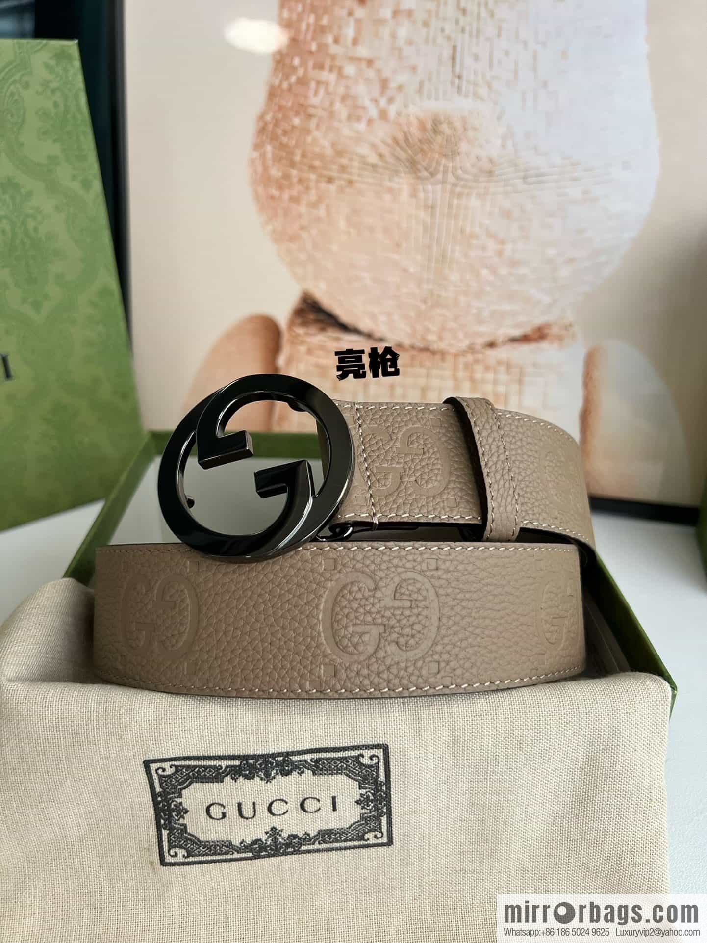 GUCCI Gucci, Round Interlocking Double G Belt