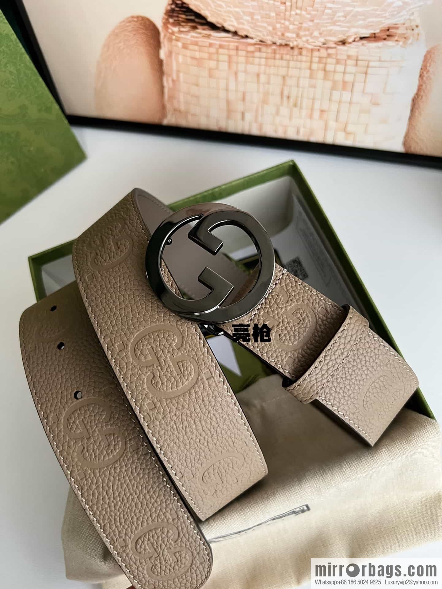 GUCCI Gucci, Round Interlocking Double G Belt