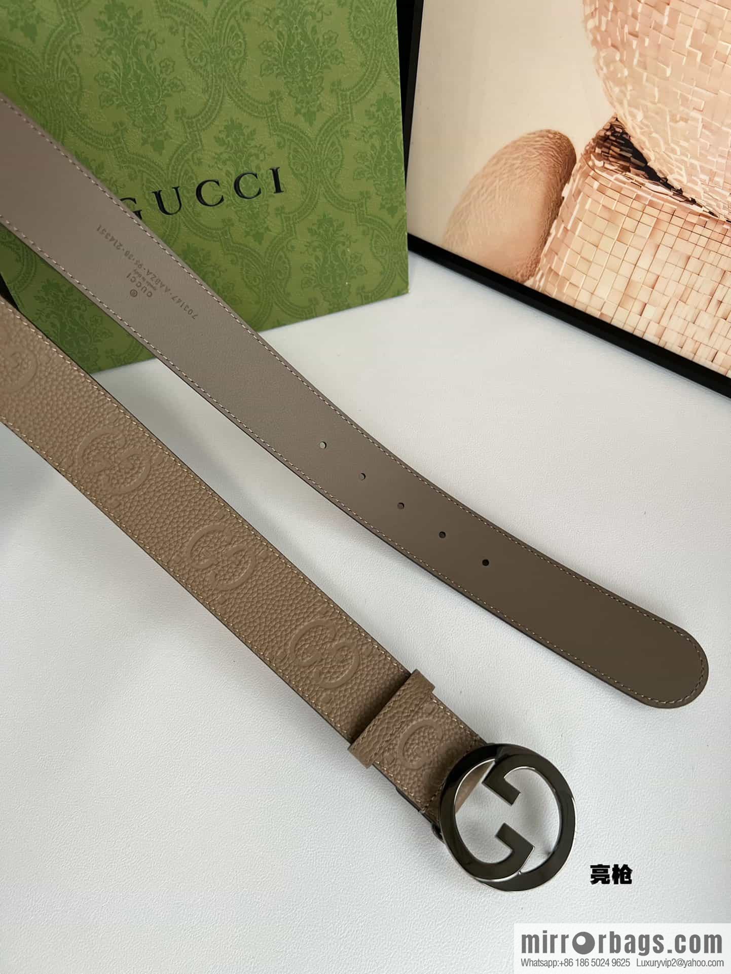GUCCI Gucci, Round Interlocking Double G Belt
