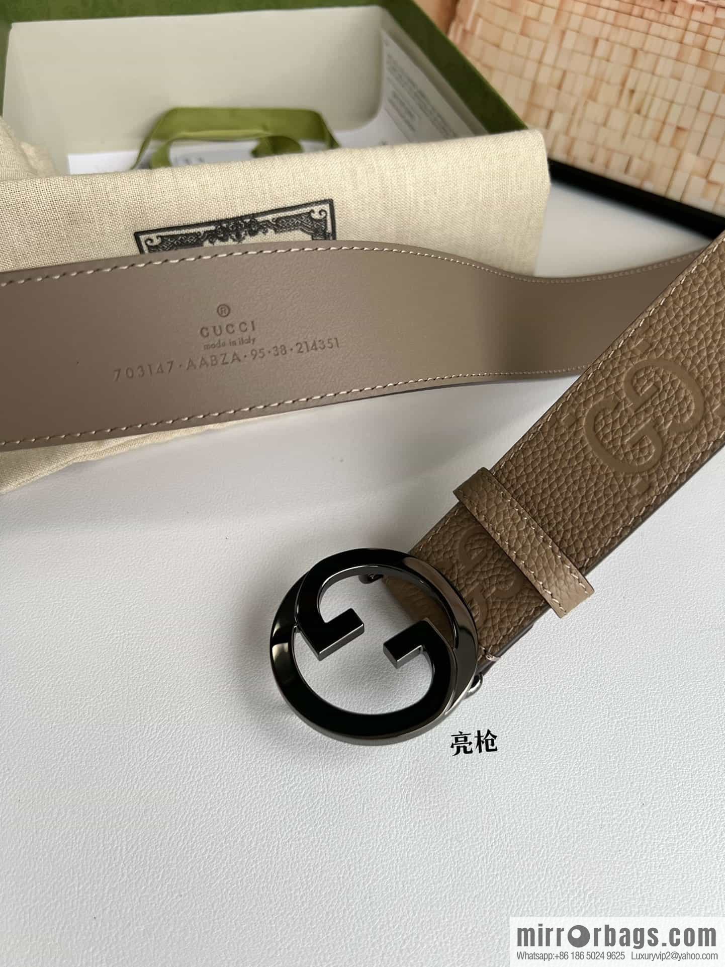 GUCCI Gucci, Round Interlocking Double G Belt