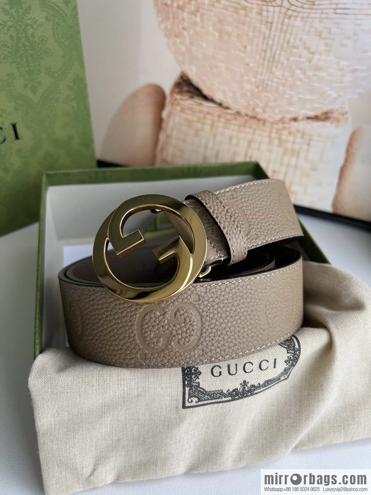 GUCCI Gucci, Round Interlocking Double G Belt
