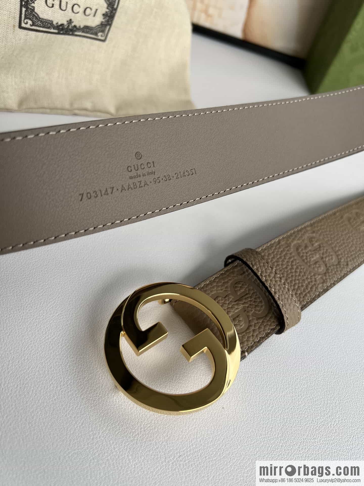 GUCCI Gucci, Round Interlocking Double G Belt