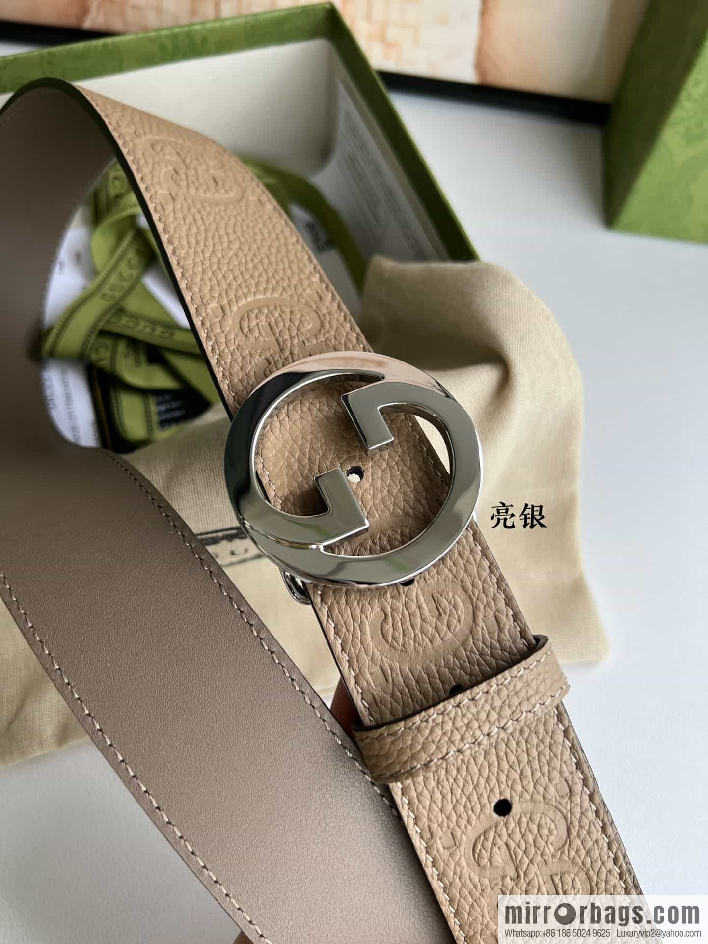GUCCI Gucci, Round Interlocking Double G Belt