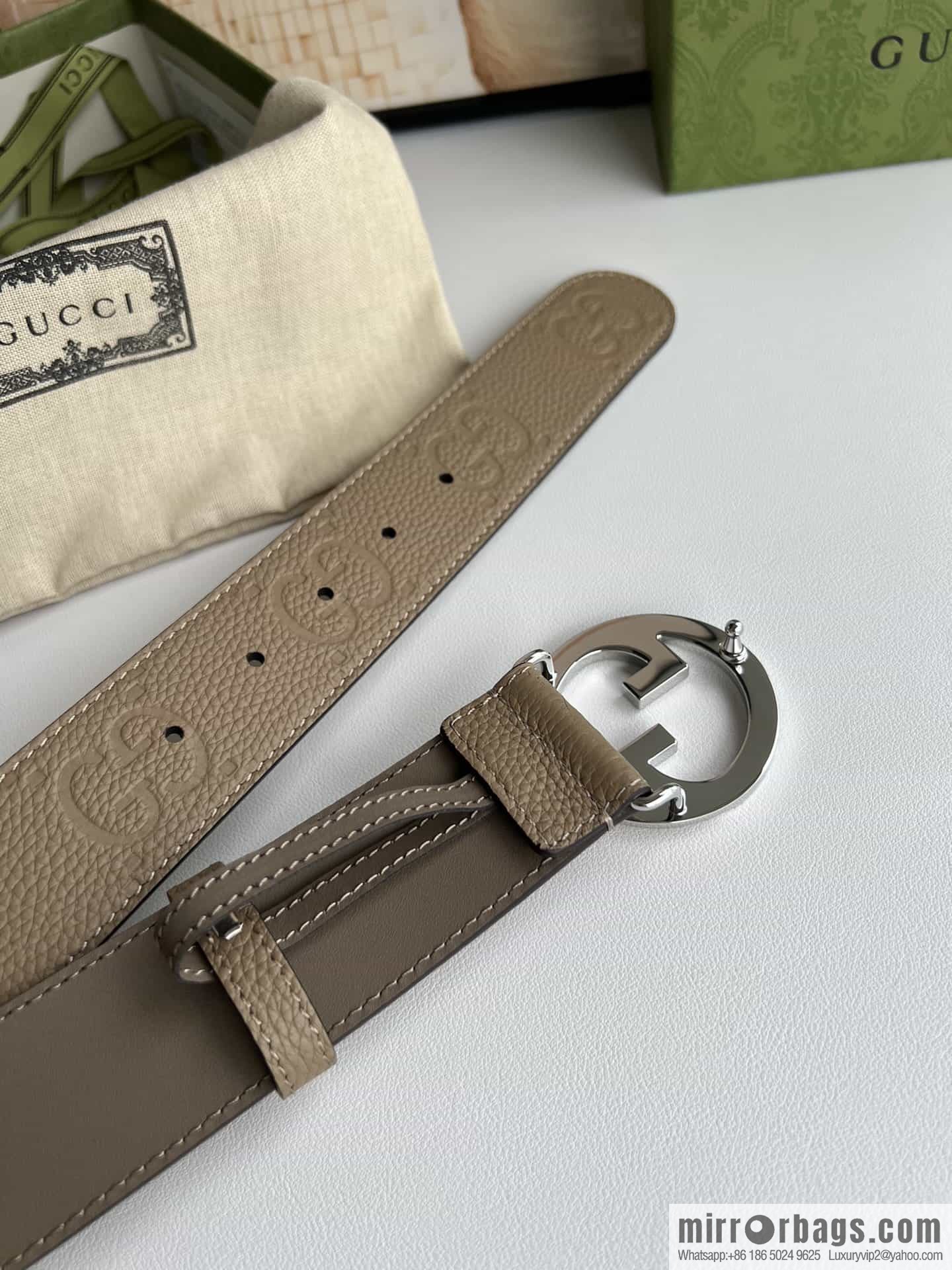 GUCCI Gucci, Round Interlocking Double G Belt